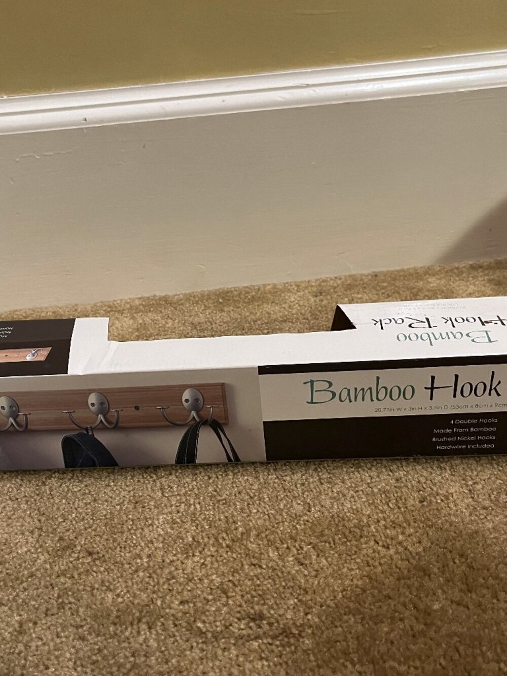 Bamboo Hook Rack, NIB - Picture 5 of 6